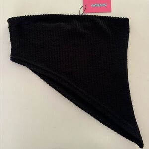 BRAND NEW (with tags) Edikted Heidi Textured Knit Asymmetric Top